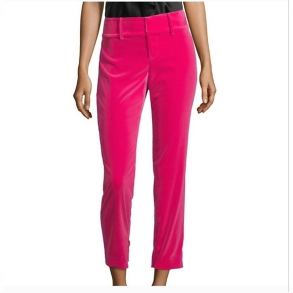 alice + olivia  slim velvet ankle pants size 4 - Picture 10 of 12